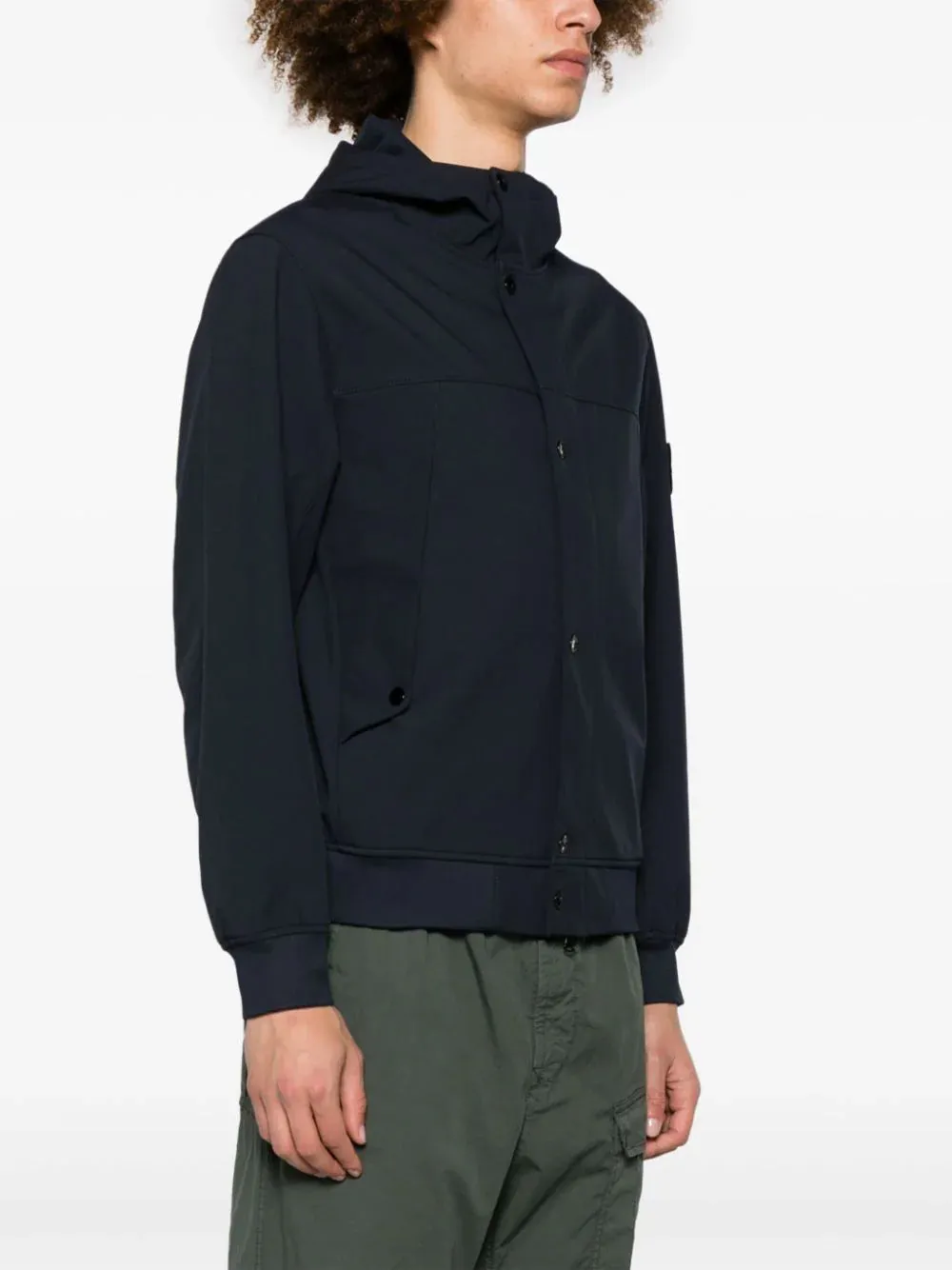 Light Soft Shell Jacket Navy Blue Made with Recycled Polyester