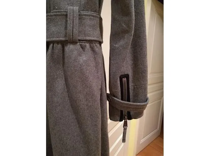 Autre Marque Grey Coats, Streetwear Clothing