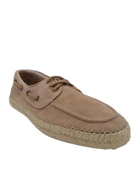 Beige espadrille-style Nautico shoe by Sergio Serrano