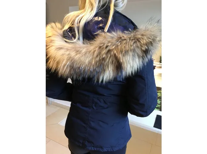 Blue Moncler Coats, Navy Streetwear