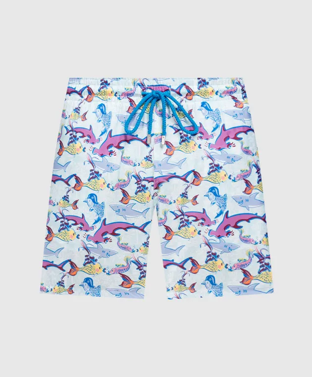 Blue Printed Vilebrequin Swimming Shorts