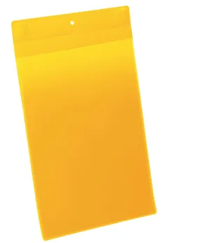 Bolsillo magnético de neodimio A4 vertical, pack= 10 piezas, amarillo