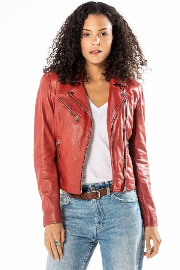 Rose Garden Bonita Sheep Sandy Red Jacket for Women