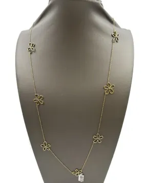 Delicate chain necklaces with daisies for women, jewelry in Madrid, Gran Via