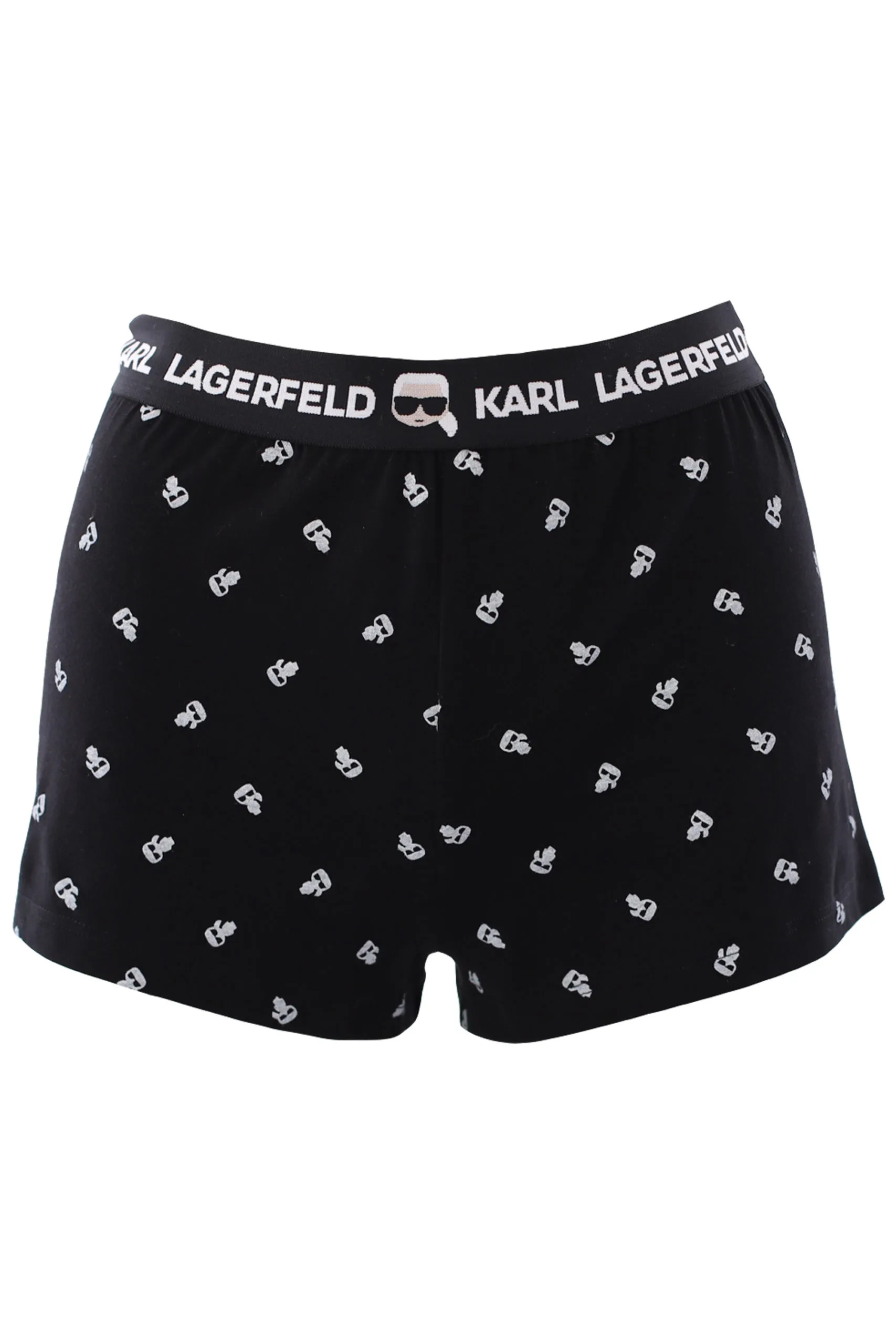 Black Pajama Set with Rubber Logo