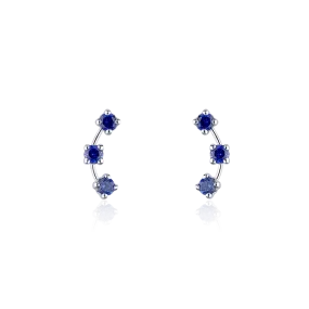 D'ASTI 18K Gold Earrings with Sapphires