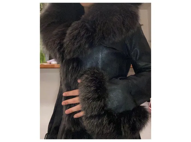 Giorgio Mario Abrigos Streetwear Negro
