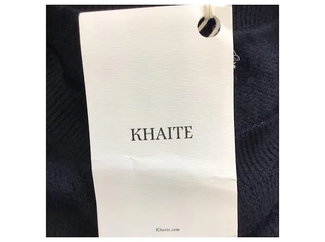 Khaite Cashmere Asymmetrical Sweater in Black