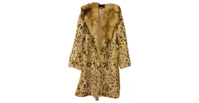 Leopard Print Cream Streetwear Coats by Pellessimo