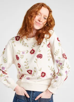 Multicolor Organic Cotton Round Neck Sweatshirt - LOUISE MISHA PETRA