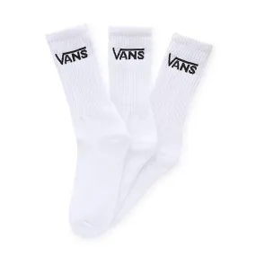 Medias Vans Classic Crew Tripack Blanco