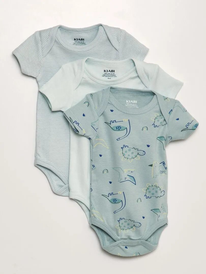 Pack de 3 bodies - AZUL