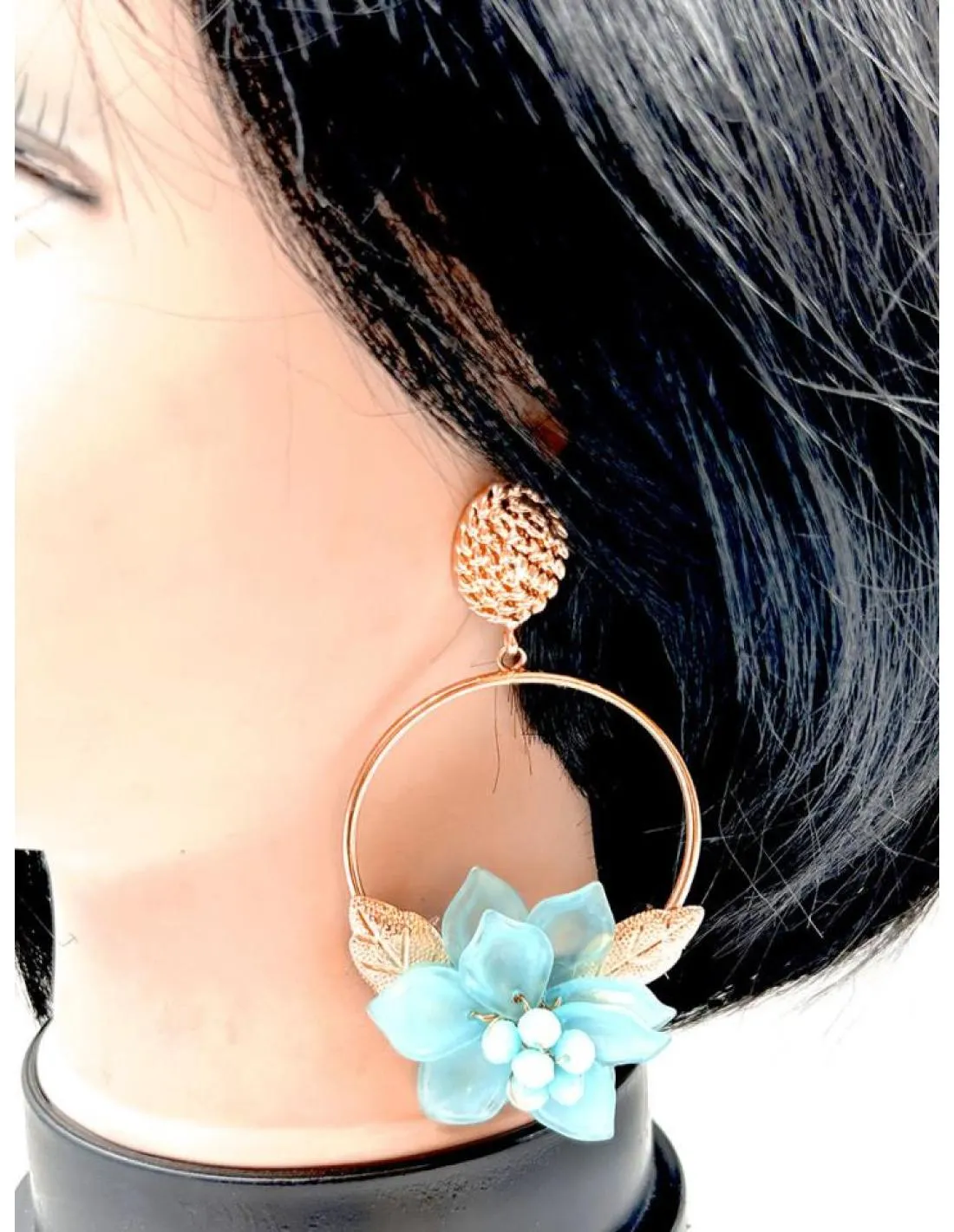 Blue Feria Hoop Earrings for a Stunning Look​