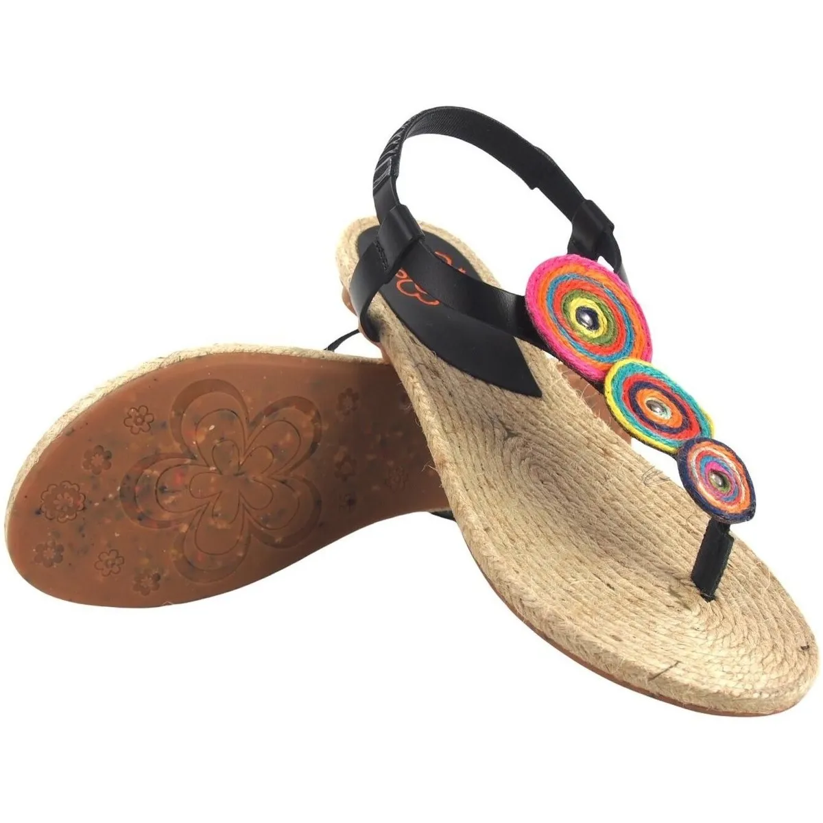 Women's Black Sandal Style 2802